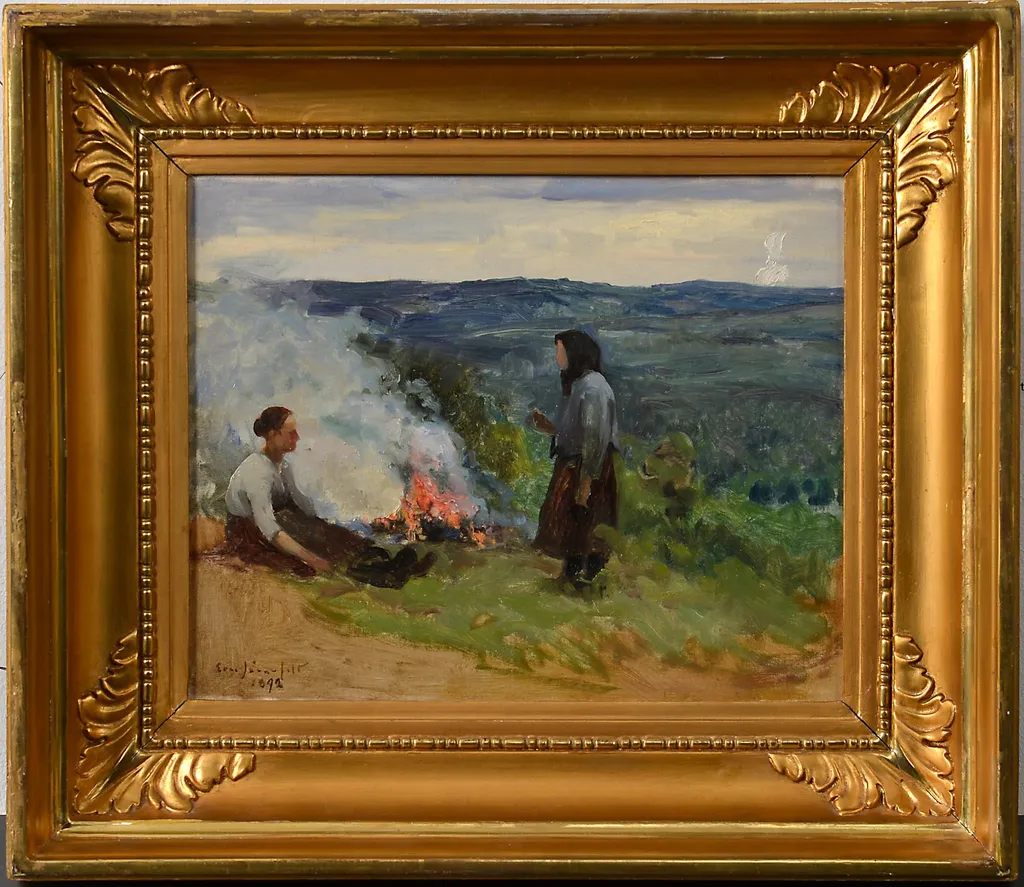Tulen ääressä, by Eero Järnefelt