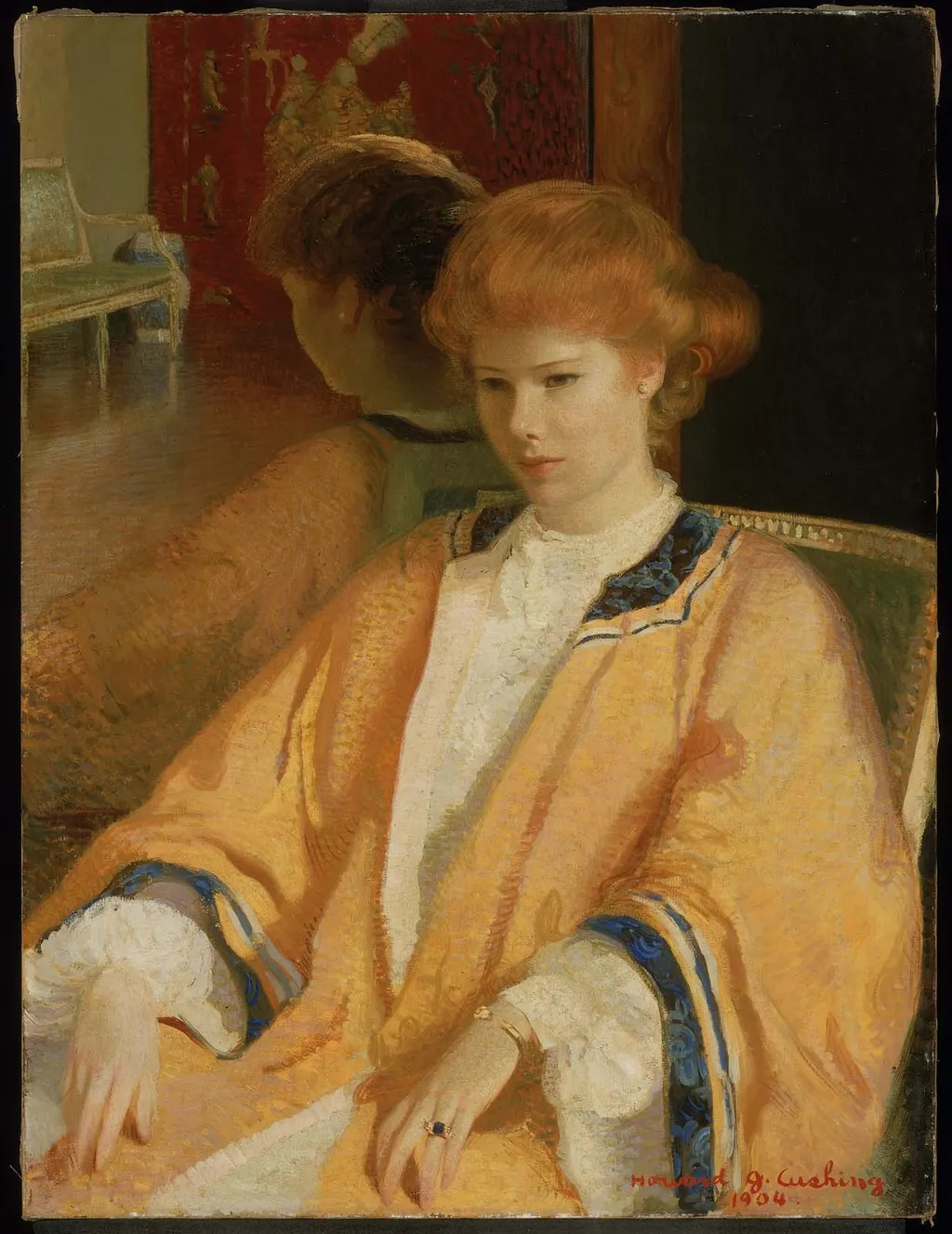 Mrs. Howard Cushing (Ethel Cochrane) (The Mandarin Coat), by Howard Cushing, oil, 1904