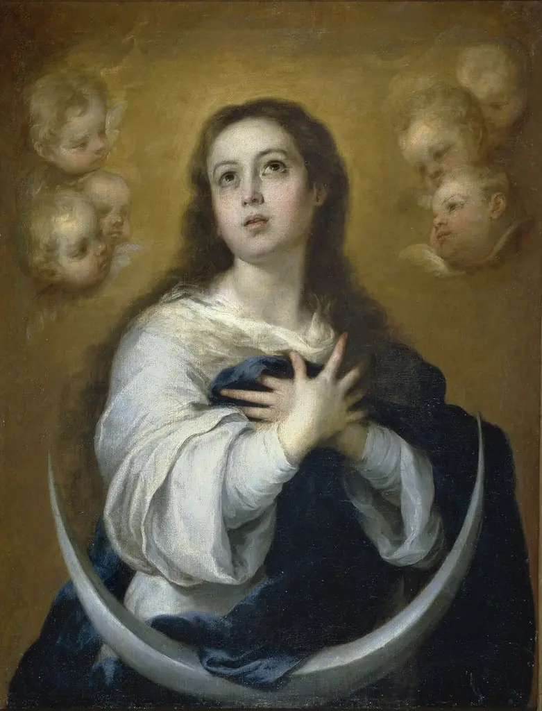 The Immaculate Conception, by Bartolomé Esteban Murillo, oil, 1665