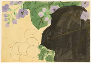 Flowers of a Hundred Worlds (Momoyogusa): Chrysanthemum and Paulownia (Kikukiri), by Kamisaka Sekka, 1909