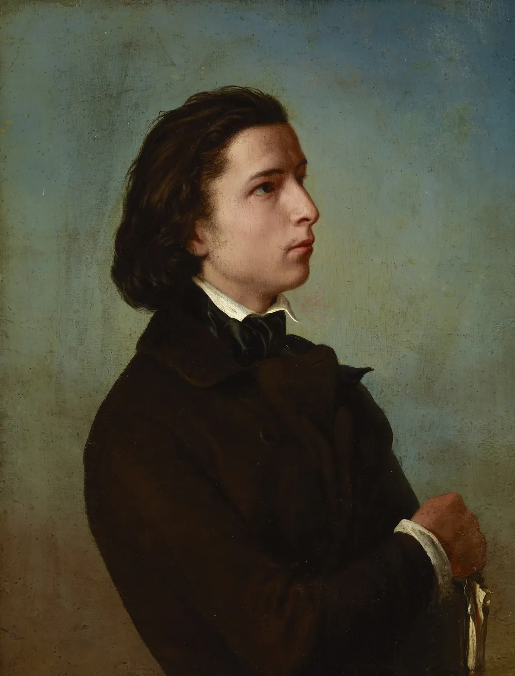 Self-Portrait, by Franciszek Tepa, oil, 1869