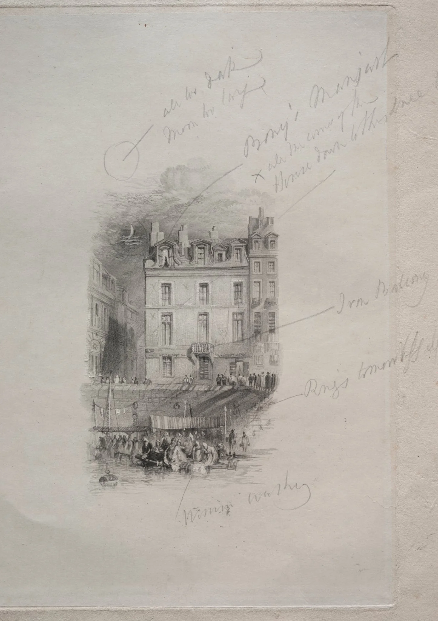 Napoleon's Logement, Quai Conti, detail