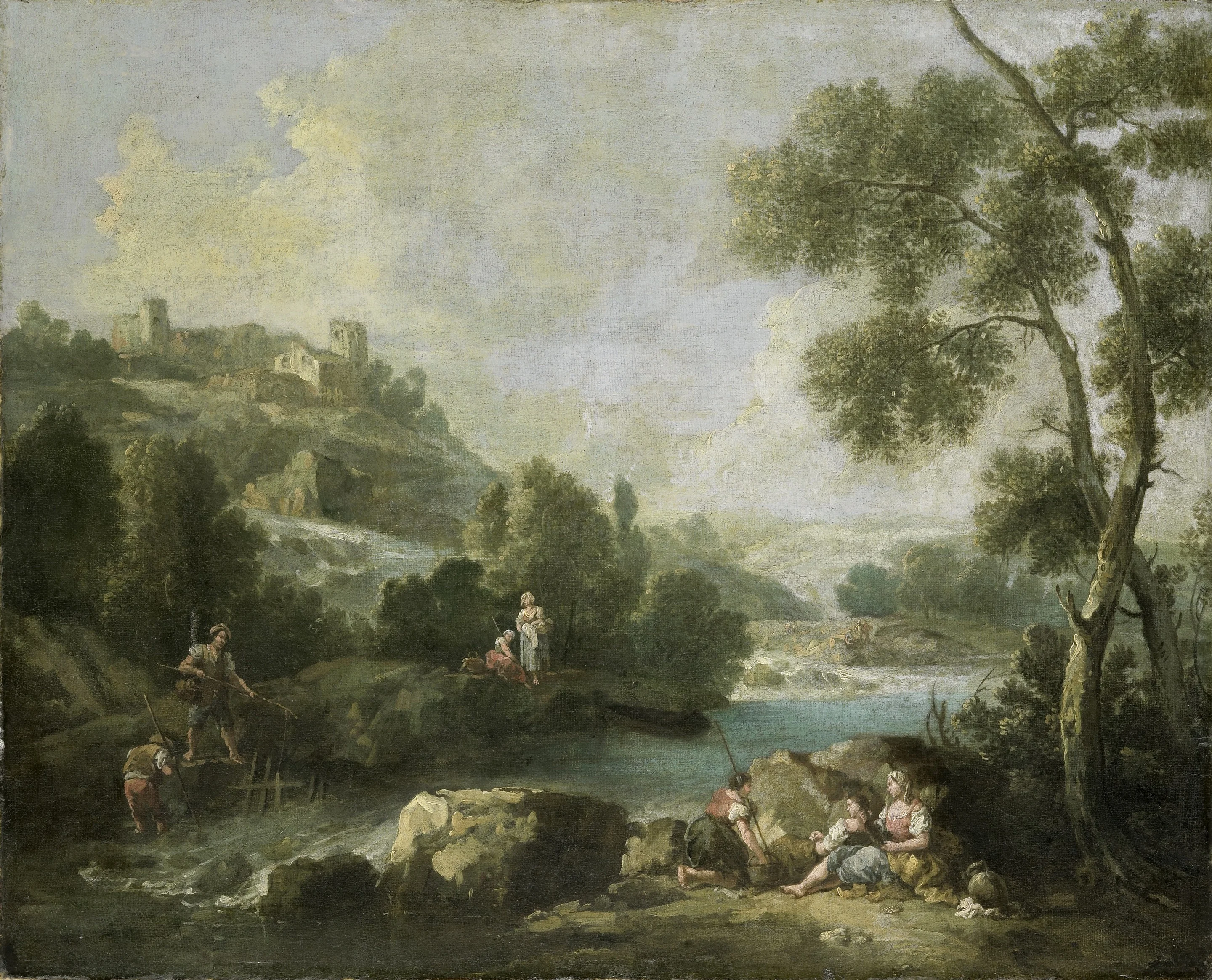 Landscape with Figures, detail