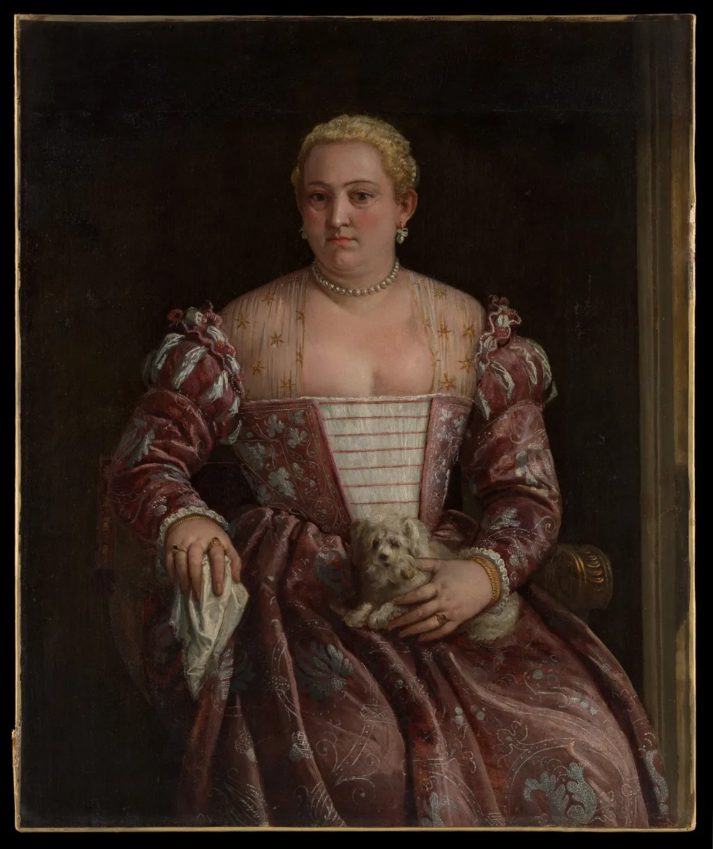Portrait of a Woman, by Francesco Montemezzano, oil, 1591
