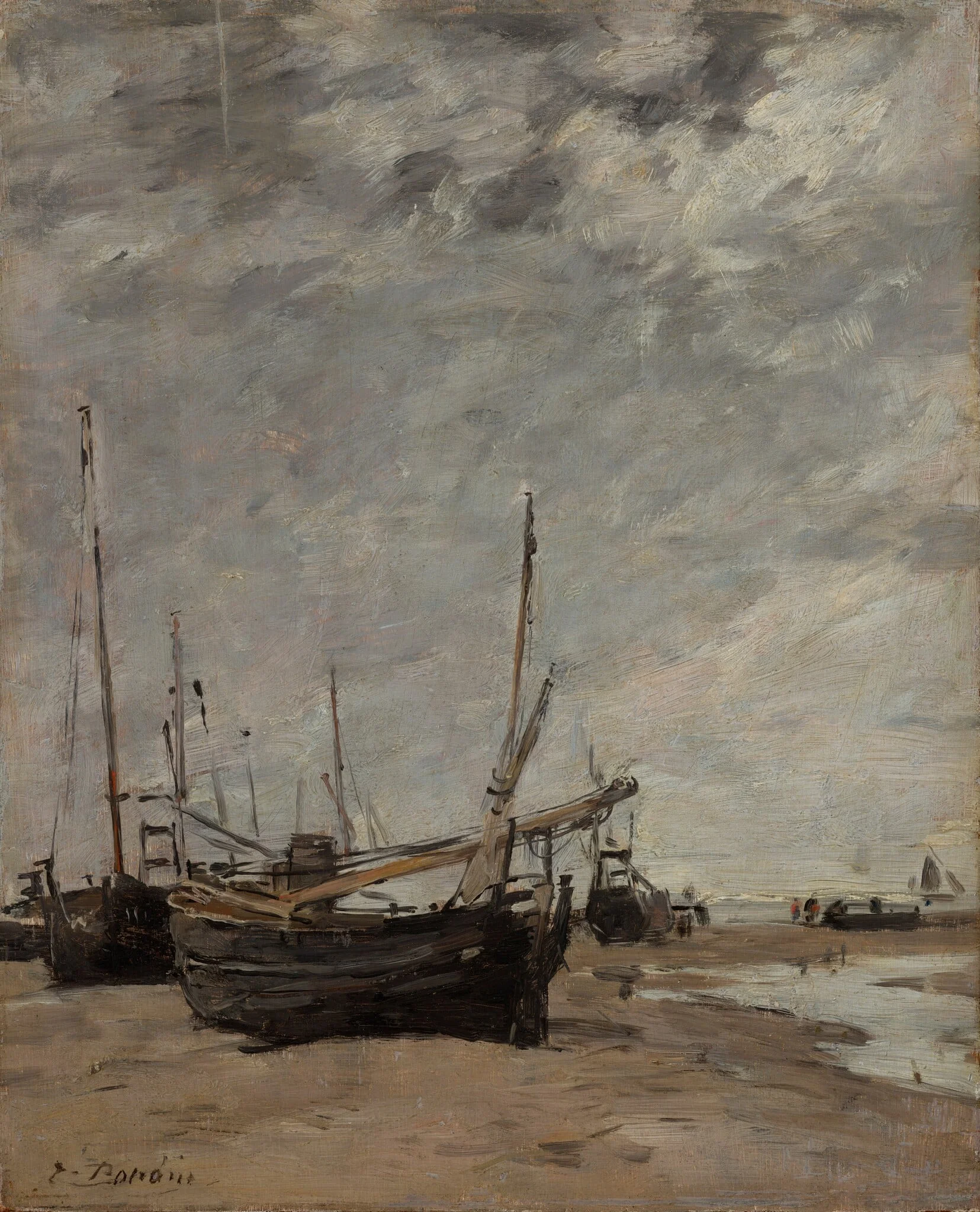 Low Tide, Sailboats Run Aground, detail