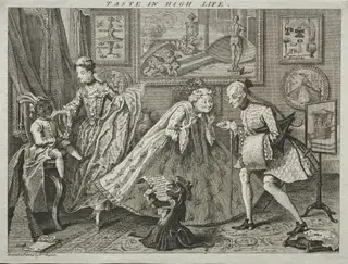 Taste in High Life, by William Hogarth, 1746
