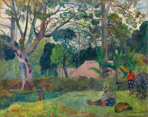 Te raau rahi (The Big Tree), by Paul Gauguin, oil, 1891