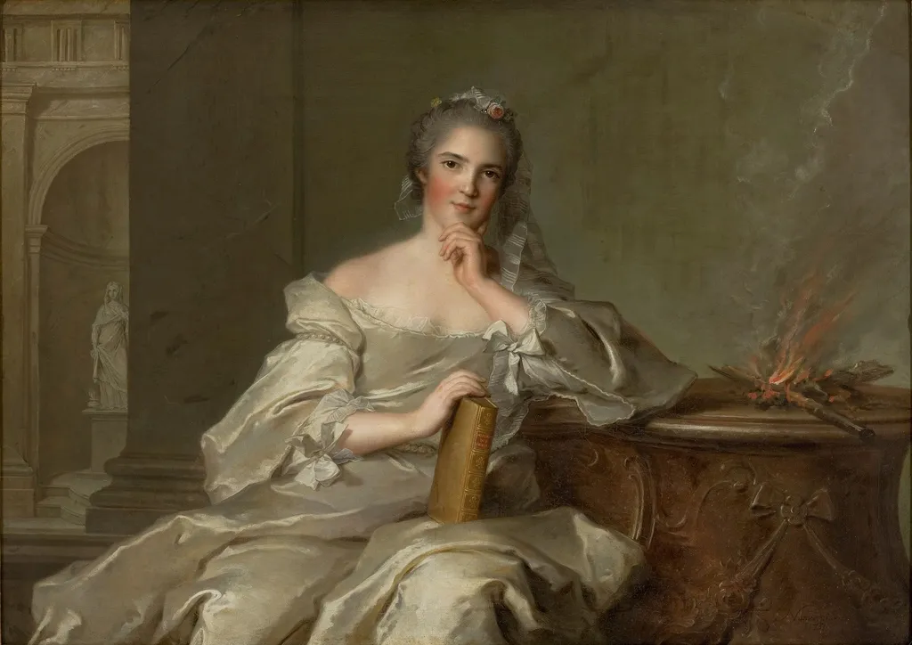 Princess Anne-Henriette of France - The Fire, by Jean-Marc Nattier, oil, 1751