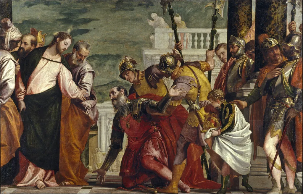 Christ and the Centurion, by Paolo Veronese, oil, 1571