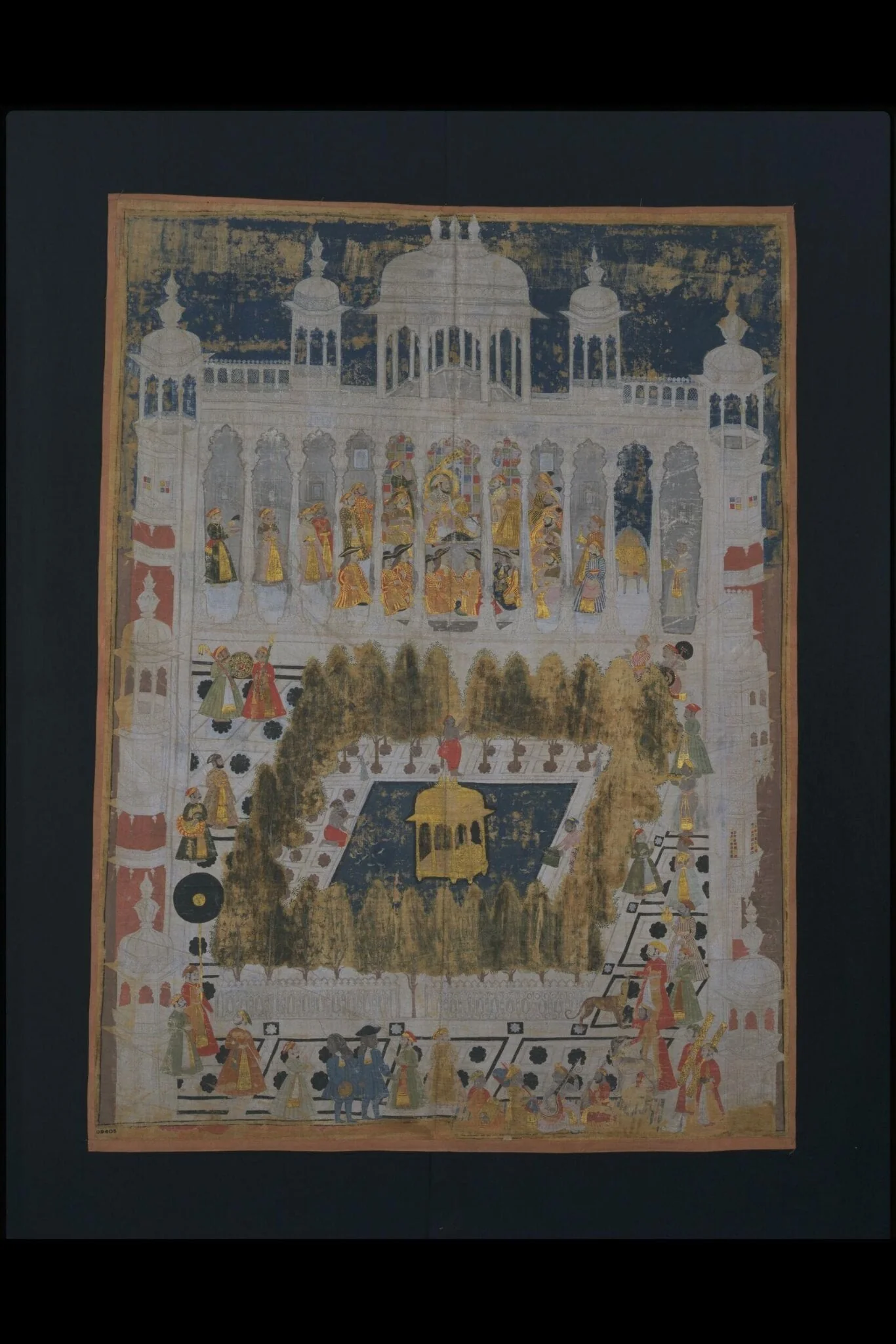 Maharana Sangram Singh receives the embassy of Johan Josua Ketelaar, detail