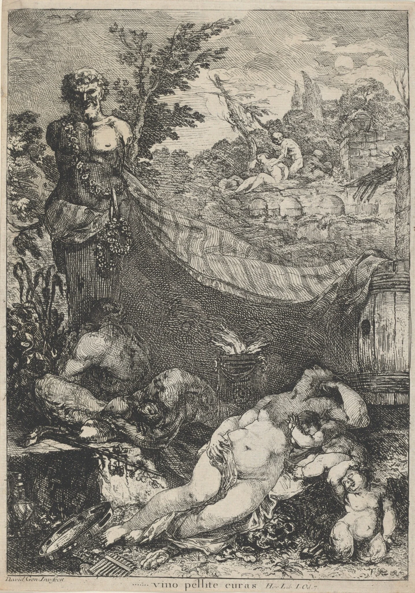 Bacchanal, detail