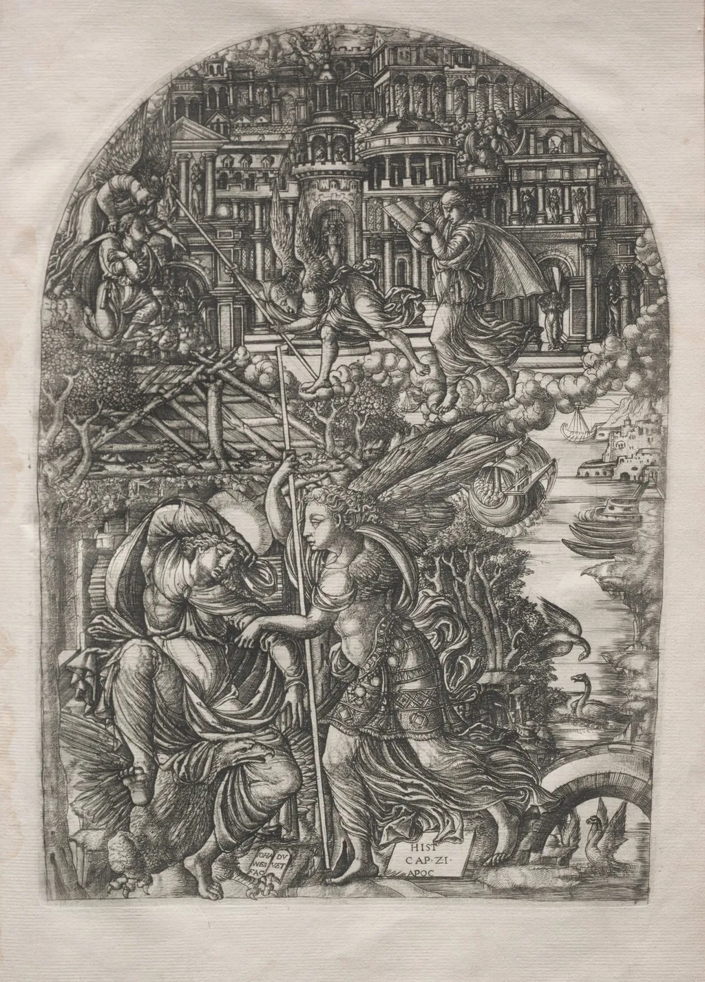 The Apocalypse:  The Angel Shows St. John the New Jerusalem, by Jean Duvet, 1551
