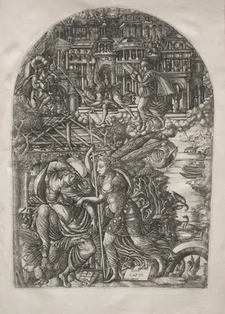 The Apocalypse:  The Angel Shows St. John the New Jerusalem, by Jean Duvet, 1551