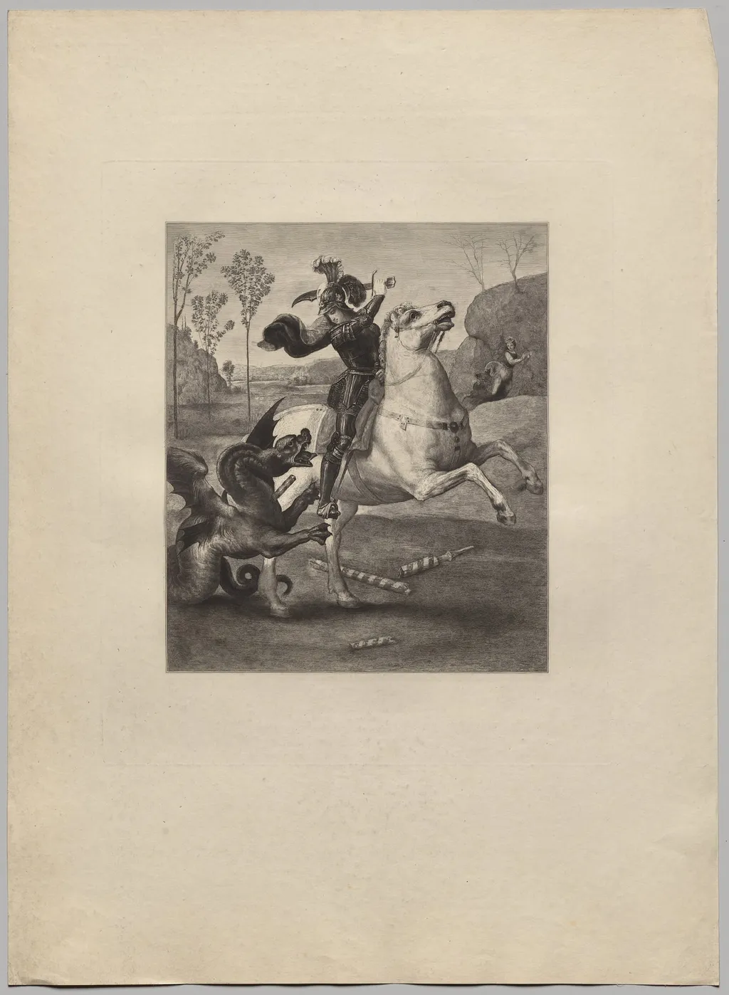 St. George and the Dragon (4), by Claude-Ferdinand Gaillard, 1885