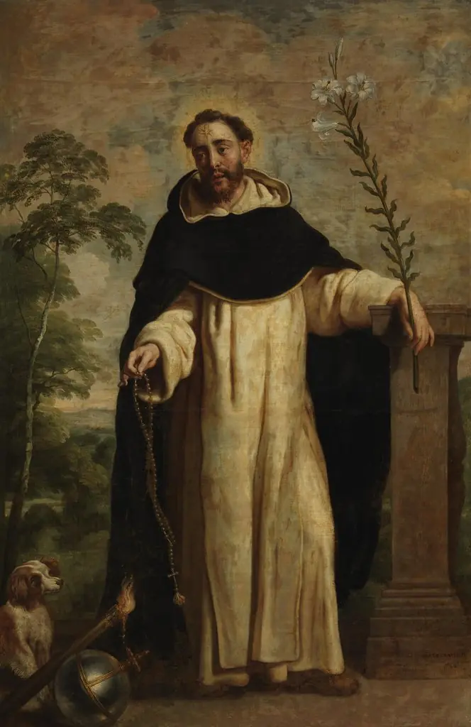 Saint Dominic of Guzmán, by Gaspar de Crayer, oil, 1655