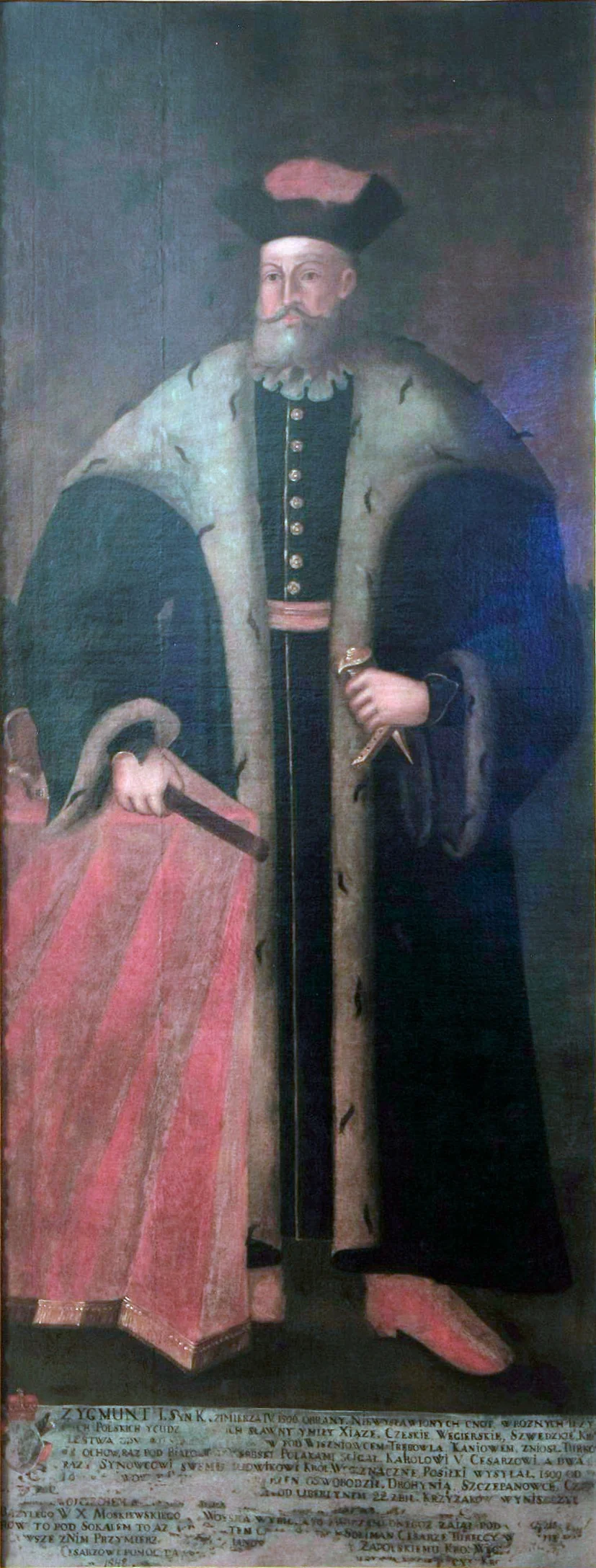 Portrait of king Sigismund I the Old (1467–1548), detail