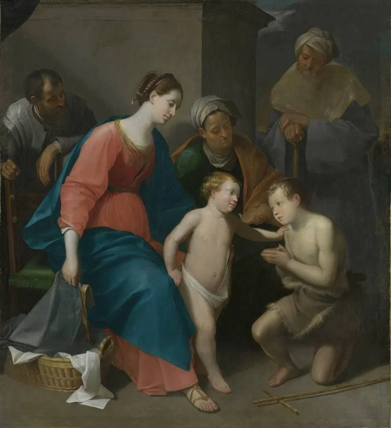 Die Heilige Familie, detail