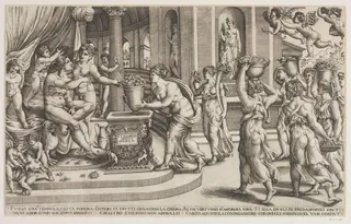 Marriage of Vertumnus and Pomona, by Baccio Bandinelli, 1542
