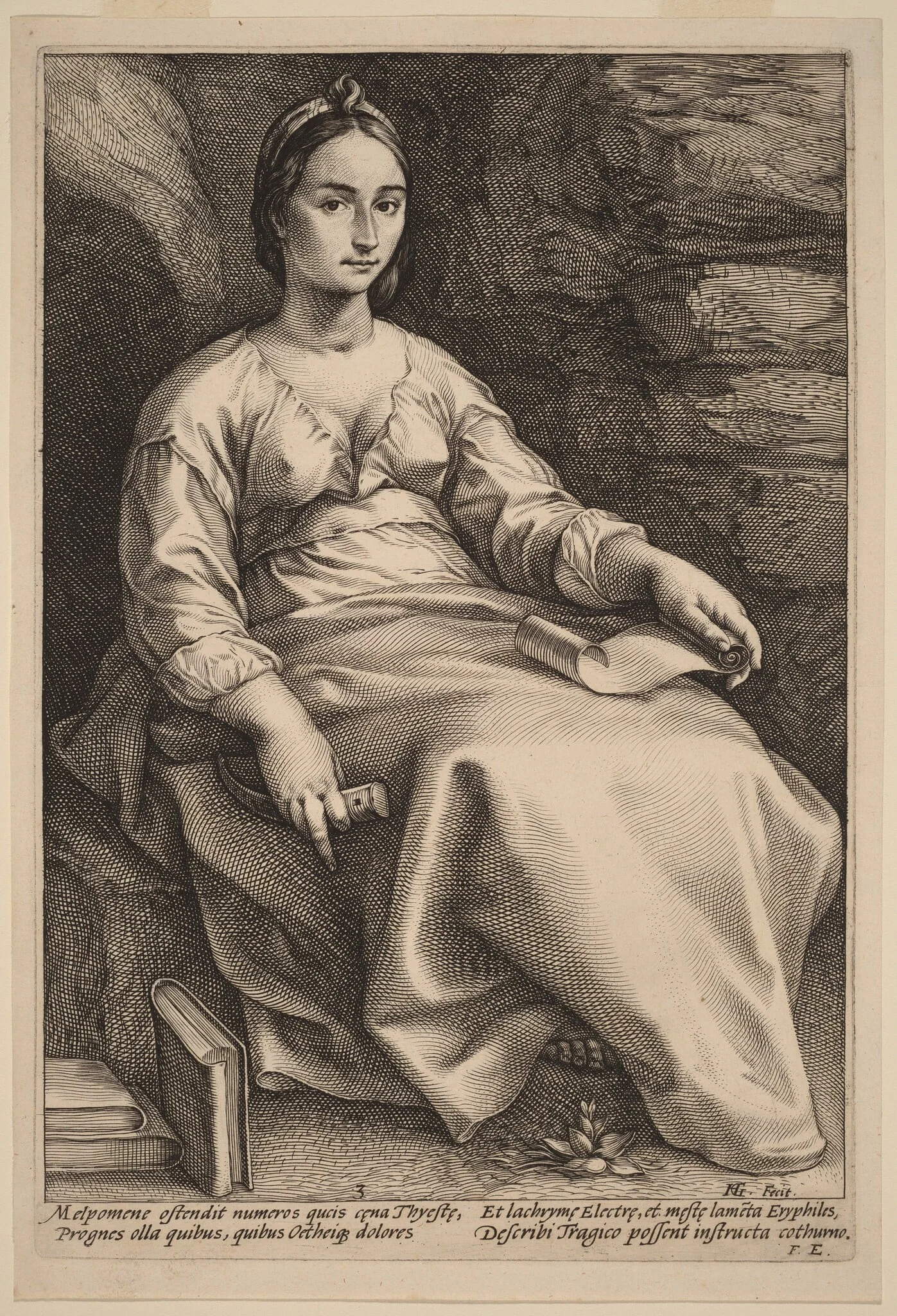 Melpomene, detail