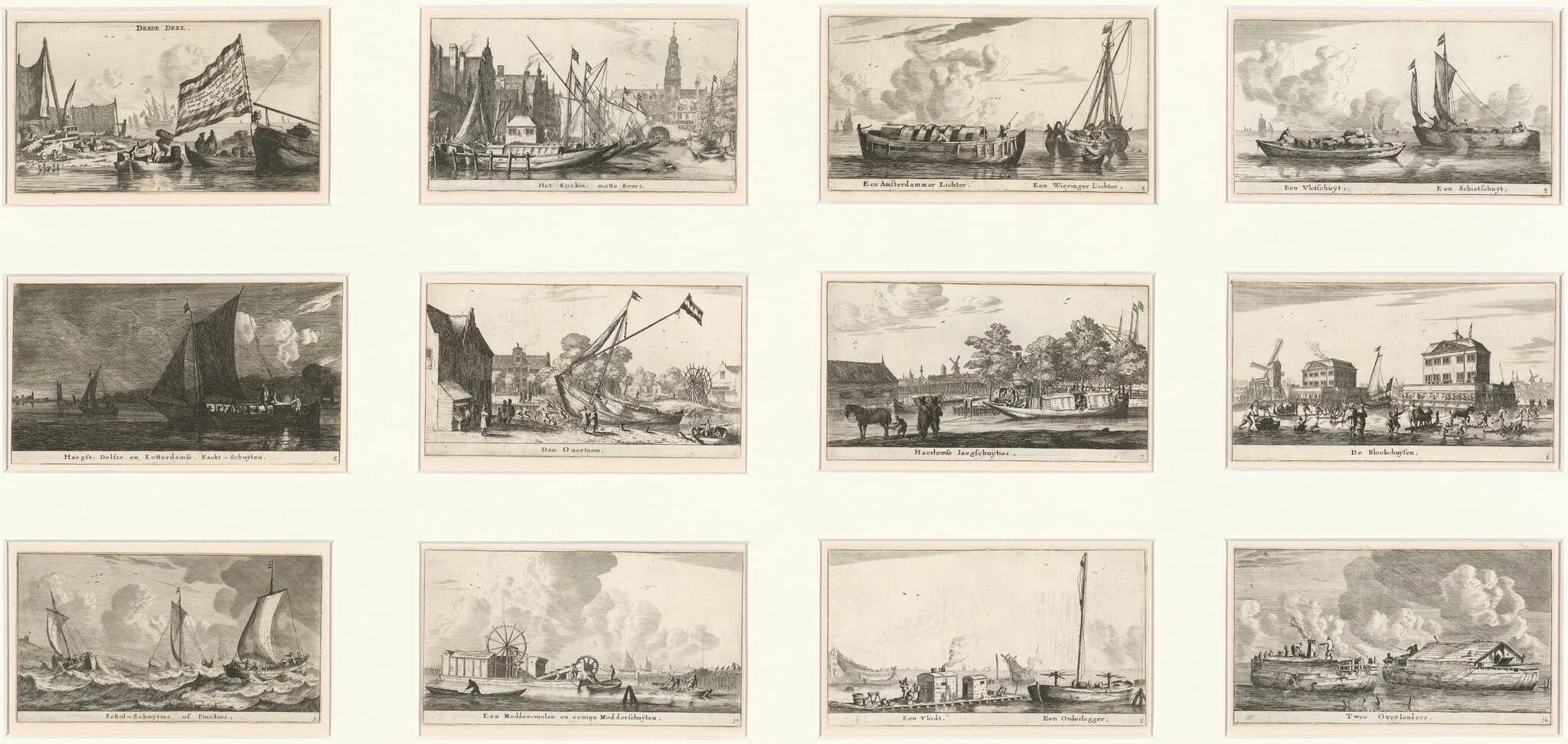Verscheÿde Schepen en Gesichten van Amstelredam (Various Ships and Views of Amsterdam): Part III, detail