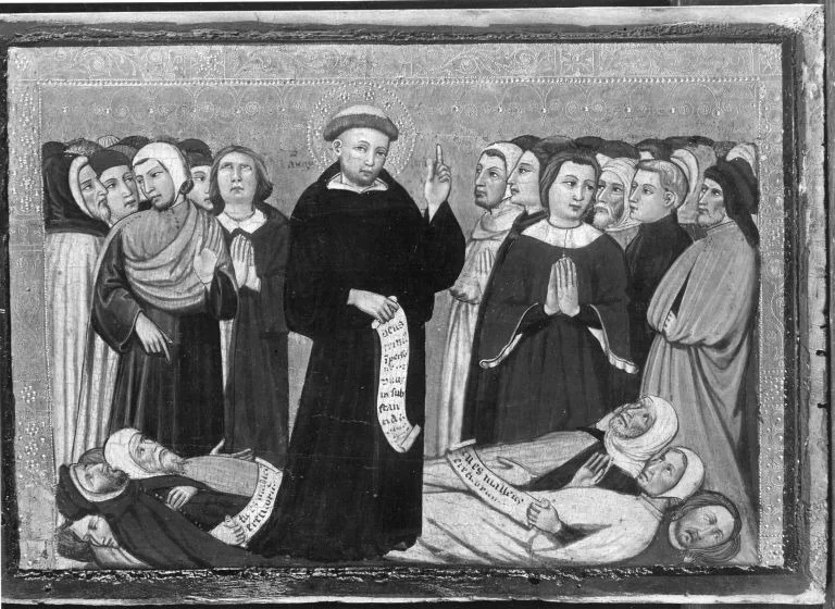 Augustinus bekämpft die Ketzer, detail