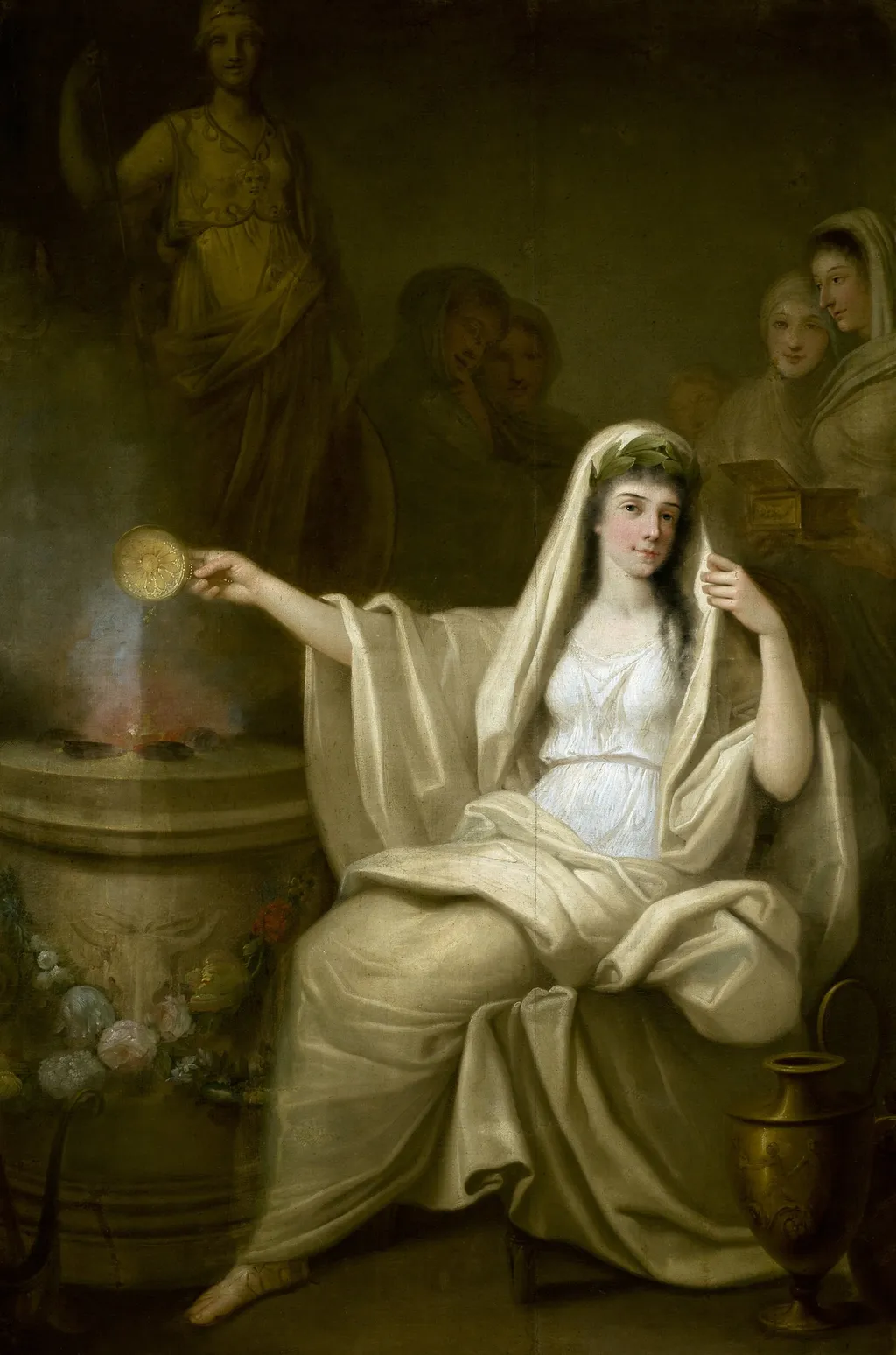Offering of a Vestal, by Franciszek Smuglewicz, oil, 1793