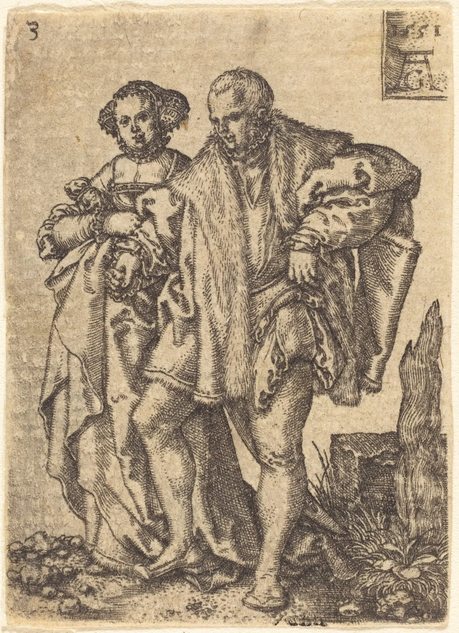 Dancing Couple, detail