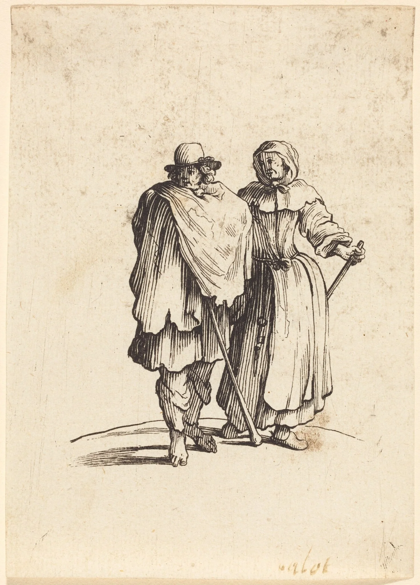 Beggar Couple, detail