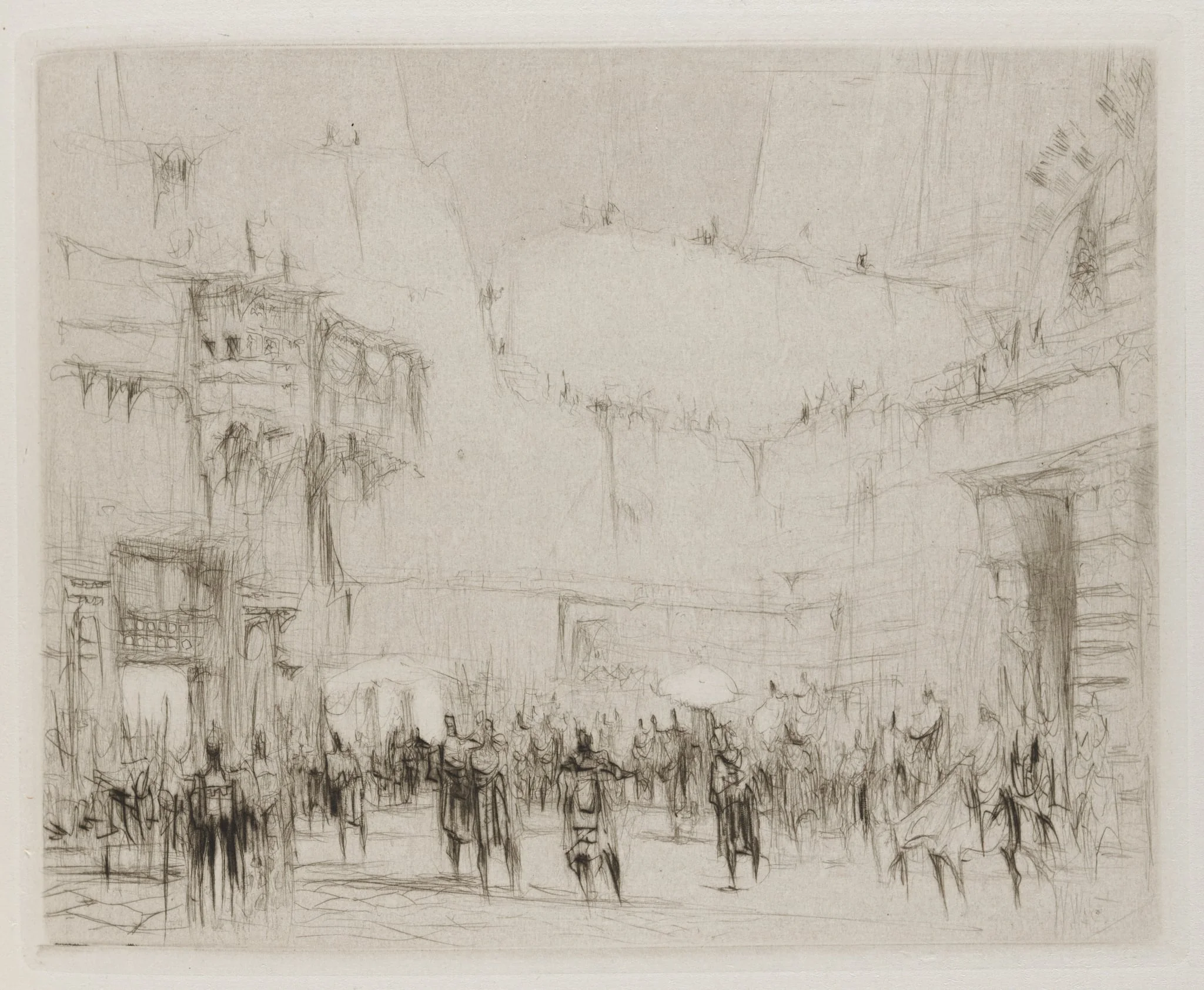Herodias: Page 19, The ramparts were thronged with people when Vitellius entered the castle gates, detail