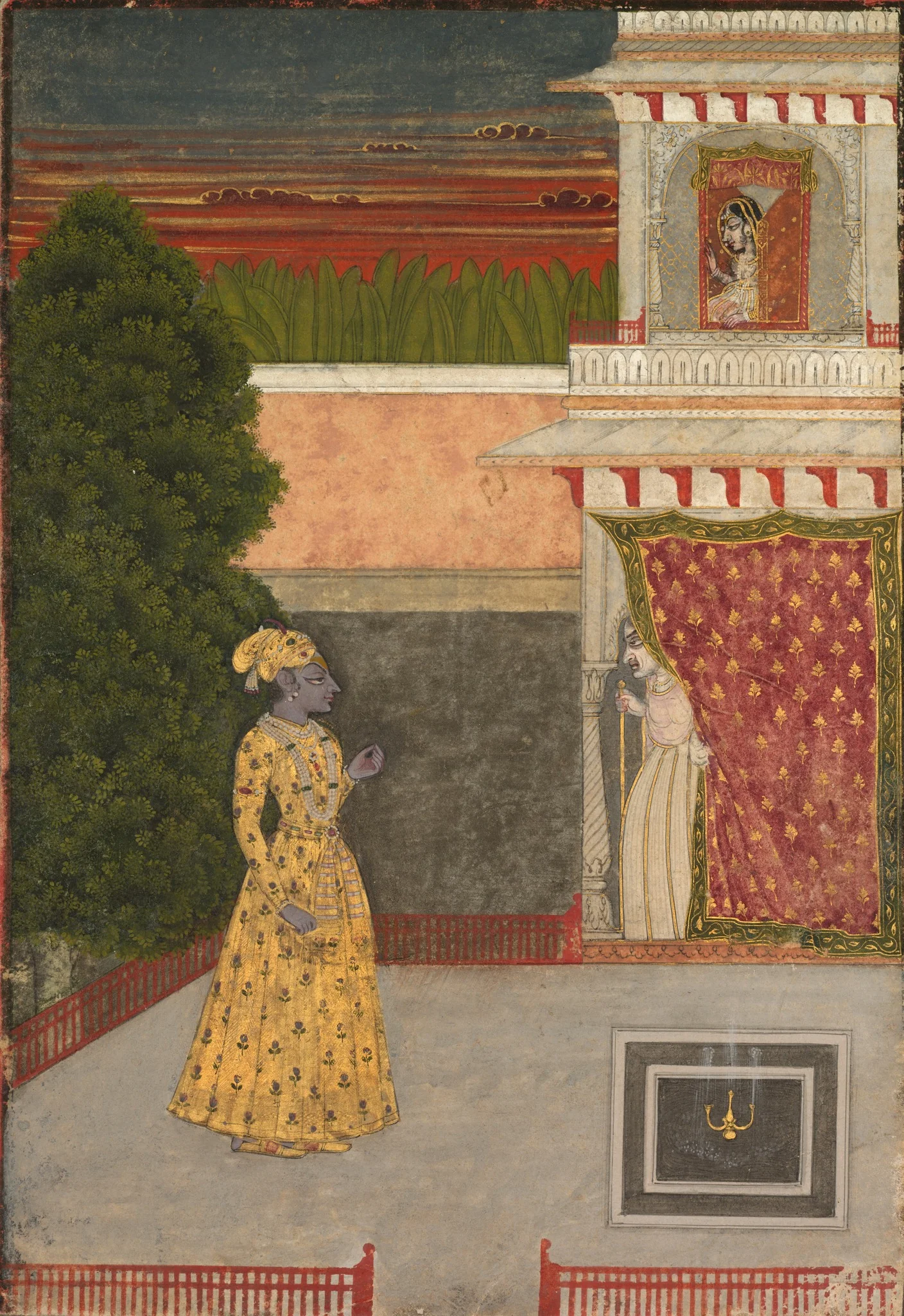 Lovers and an Old Crone, detail