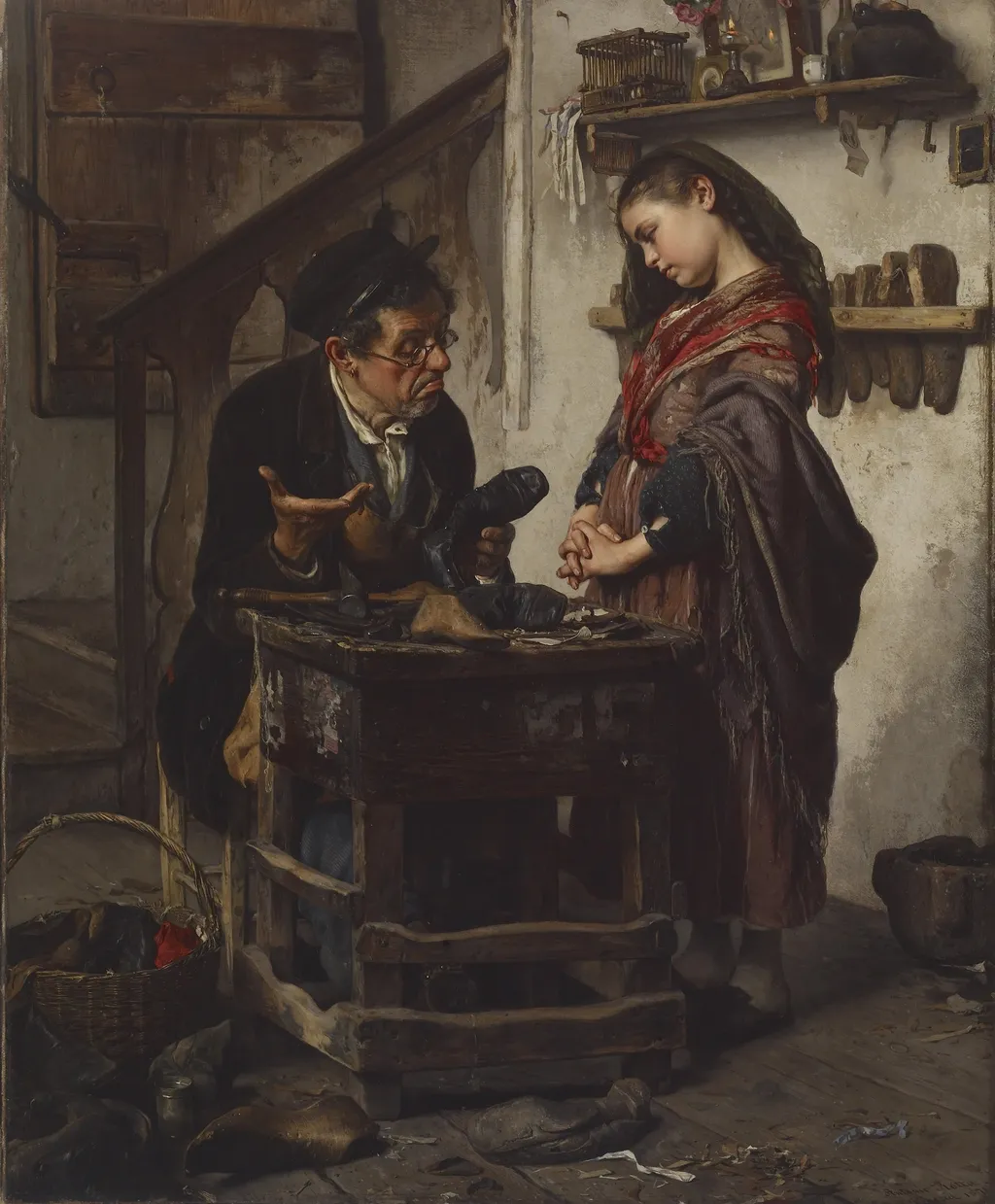 The Hopeless Case, by Antonio Rotta, unspecified, 1871