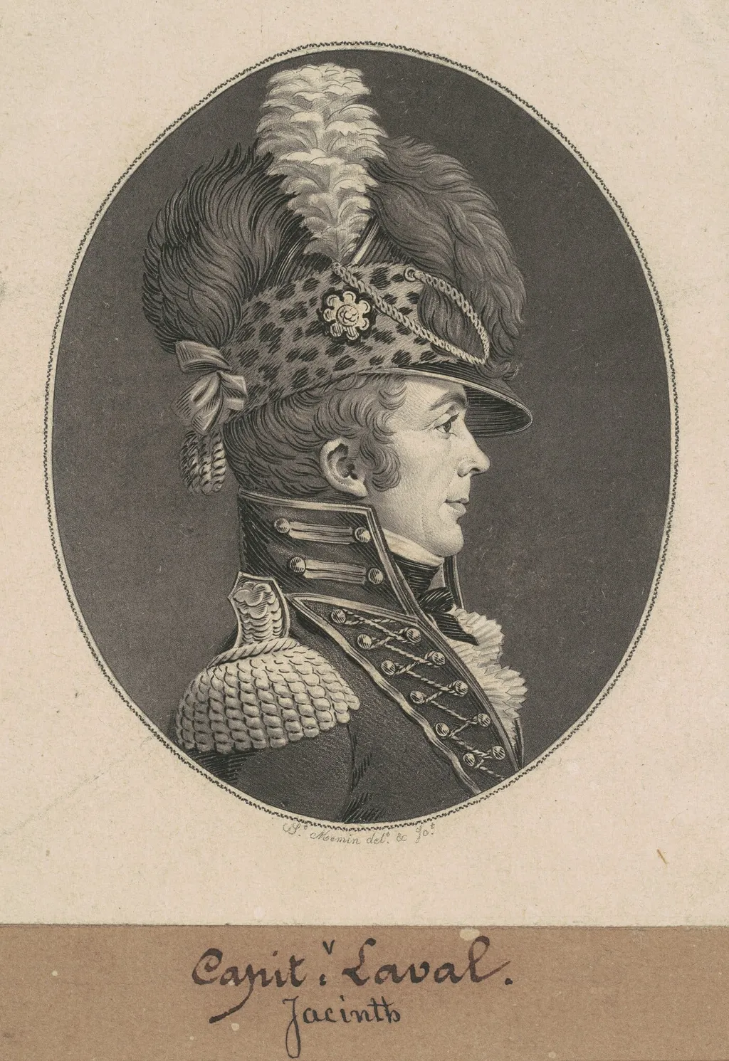 Jacint Laval, by Charles B. J. Févret de Saint-Mémin, ink, 1809