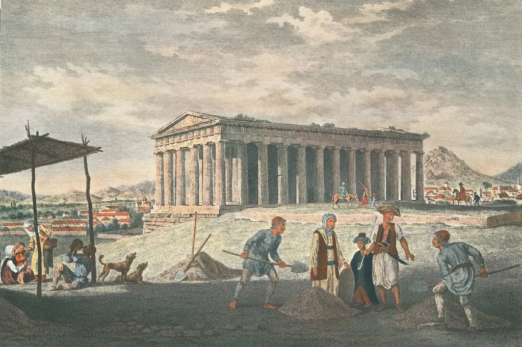 View of the Temple of Theseus, by James Stuart, unspecified, 1753