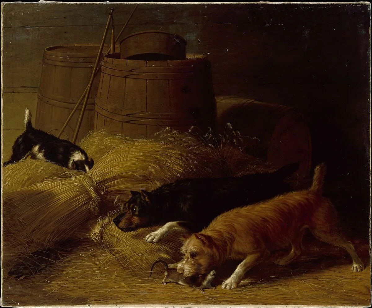Rats amongst the Barley Sheaves, detail