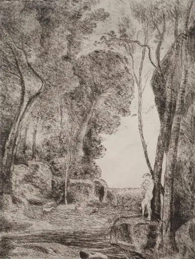 The Little Shepherd, by Jean Baptiste Camille Corot, 1855