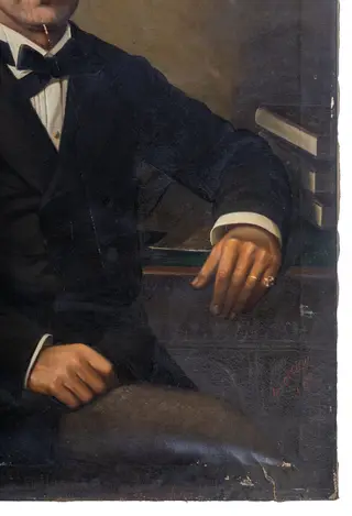 Portret de bărbat, by Constantin Georgescu, 1850