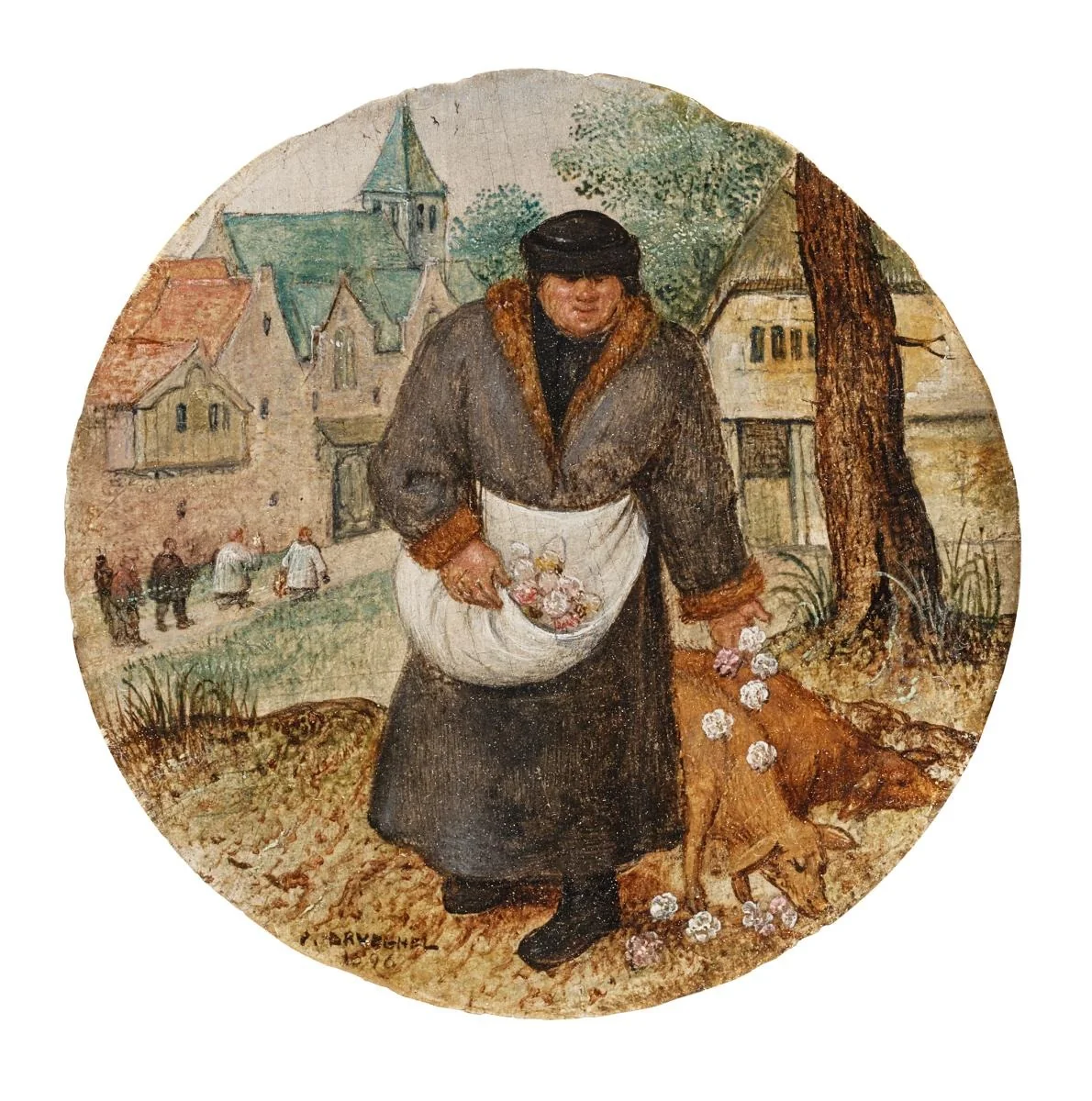 Vier Sprichwörter. Der rosenstreuende Reiche, detail