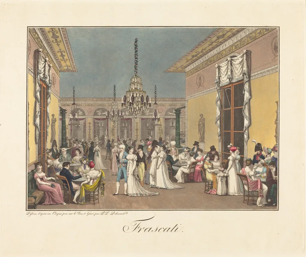 Frascati, by Philibert-Louis Debucourt, ink, 1807