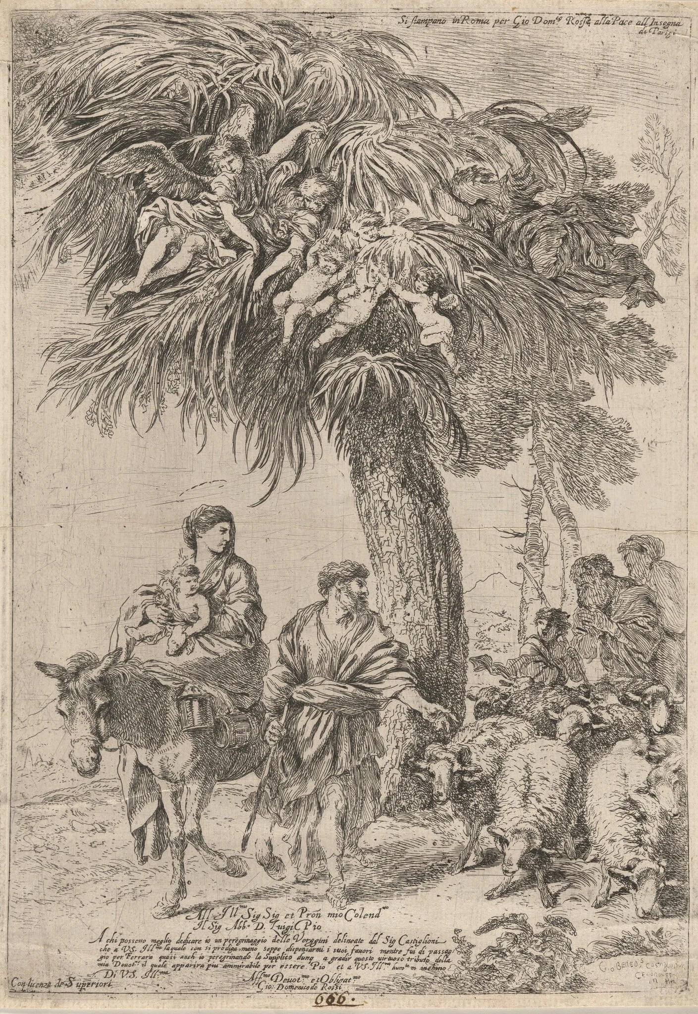 The Flight into Egypt, detail