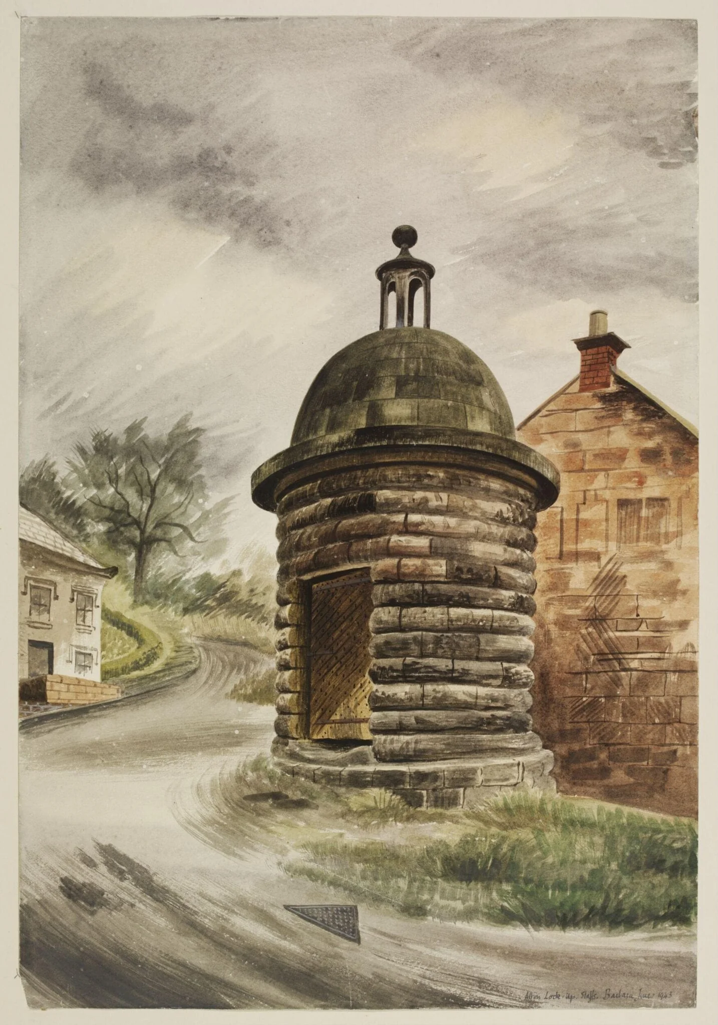 The Round House, or Lock-Up, Alton, detail