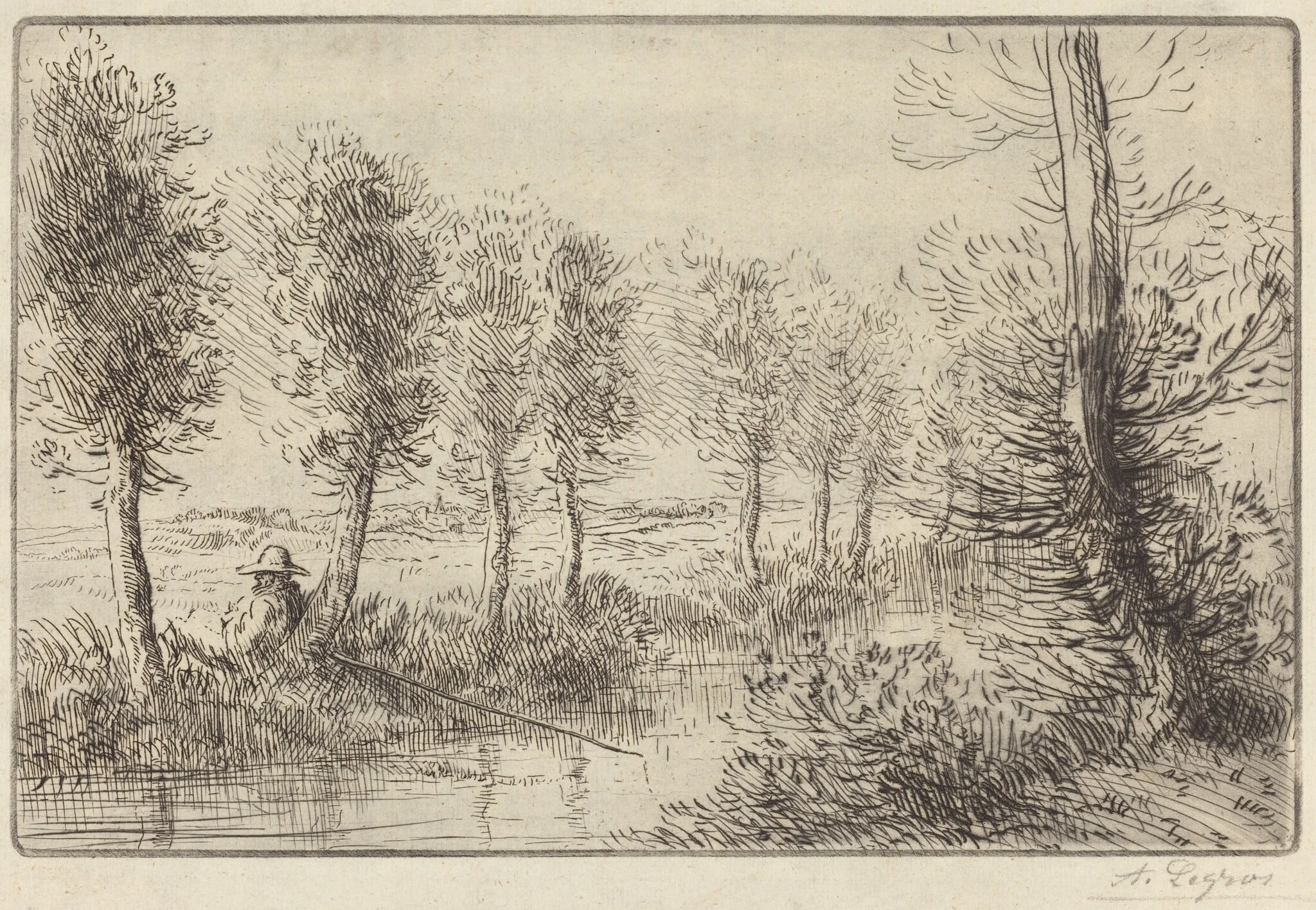 Near the Mill (Pres du moulin), detail