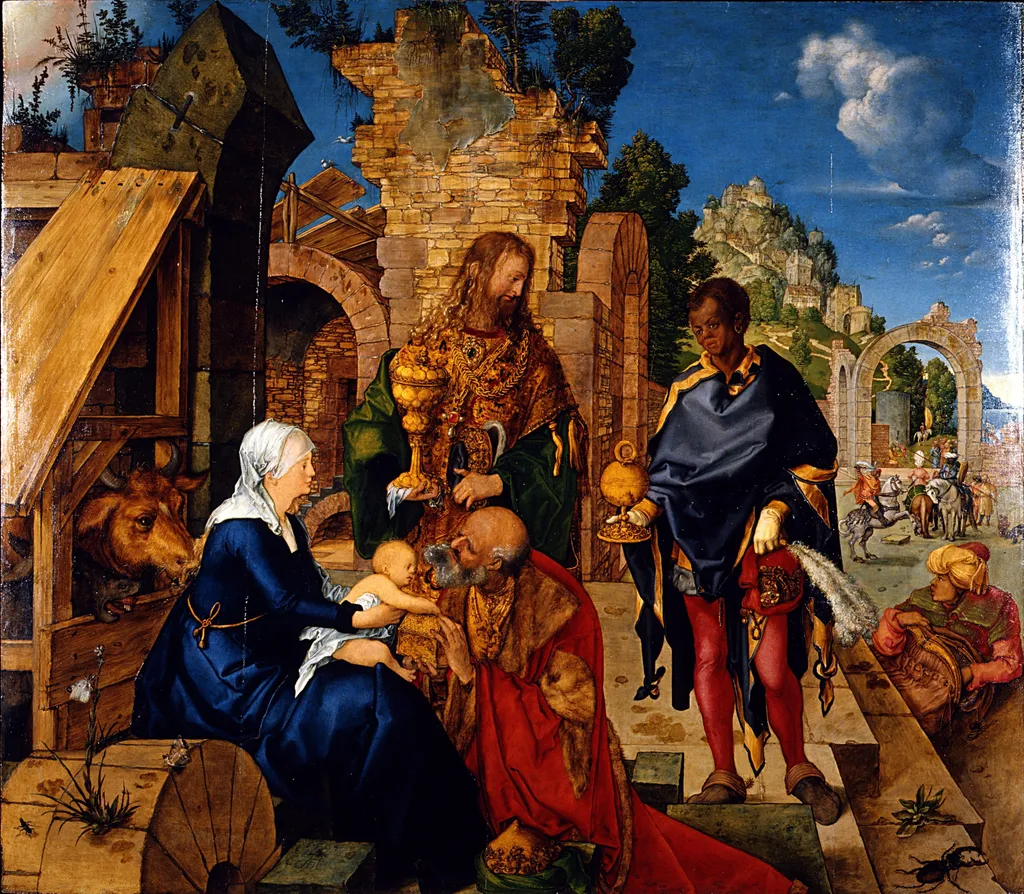 Adoration of the Magi, by Albrecht Dürer, oil, 1504