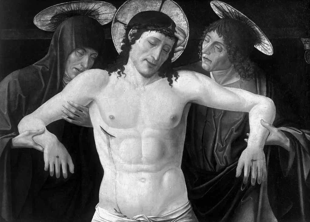 Mourning over Christ, by Jacopo Bellini, paint, 1470
