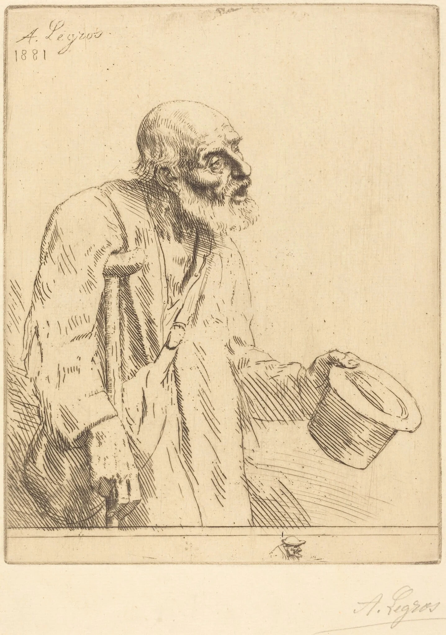 Beggar (Le mendiant), detail