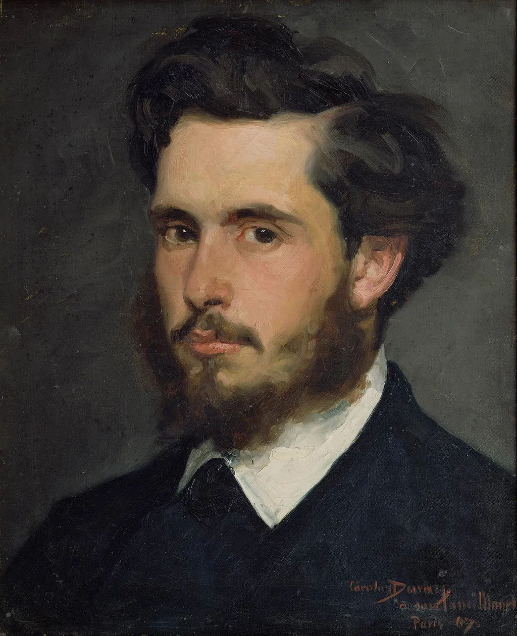 Portrait de Claude Monet, by Carolus-Duran, oil, 1867