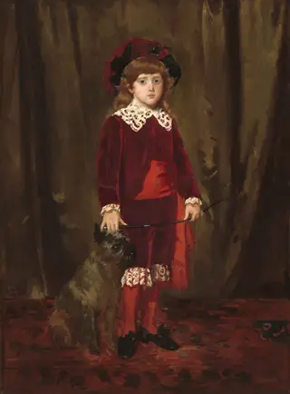 Eddy Cassatt (Edward Buchanan Cassatt), by Mary Cassatt, oil, 1875