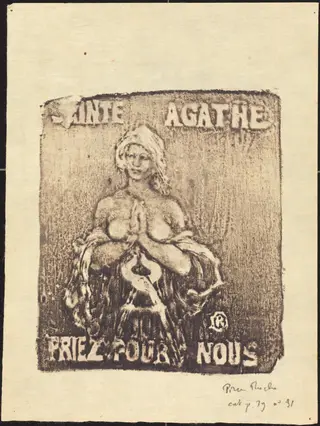Saint Agathe (Saint Agatha), by Pierre Roche, 1921
