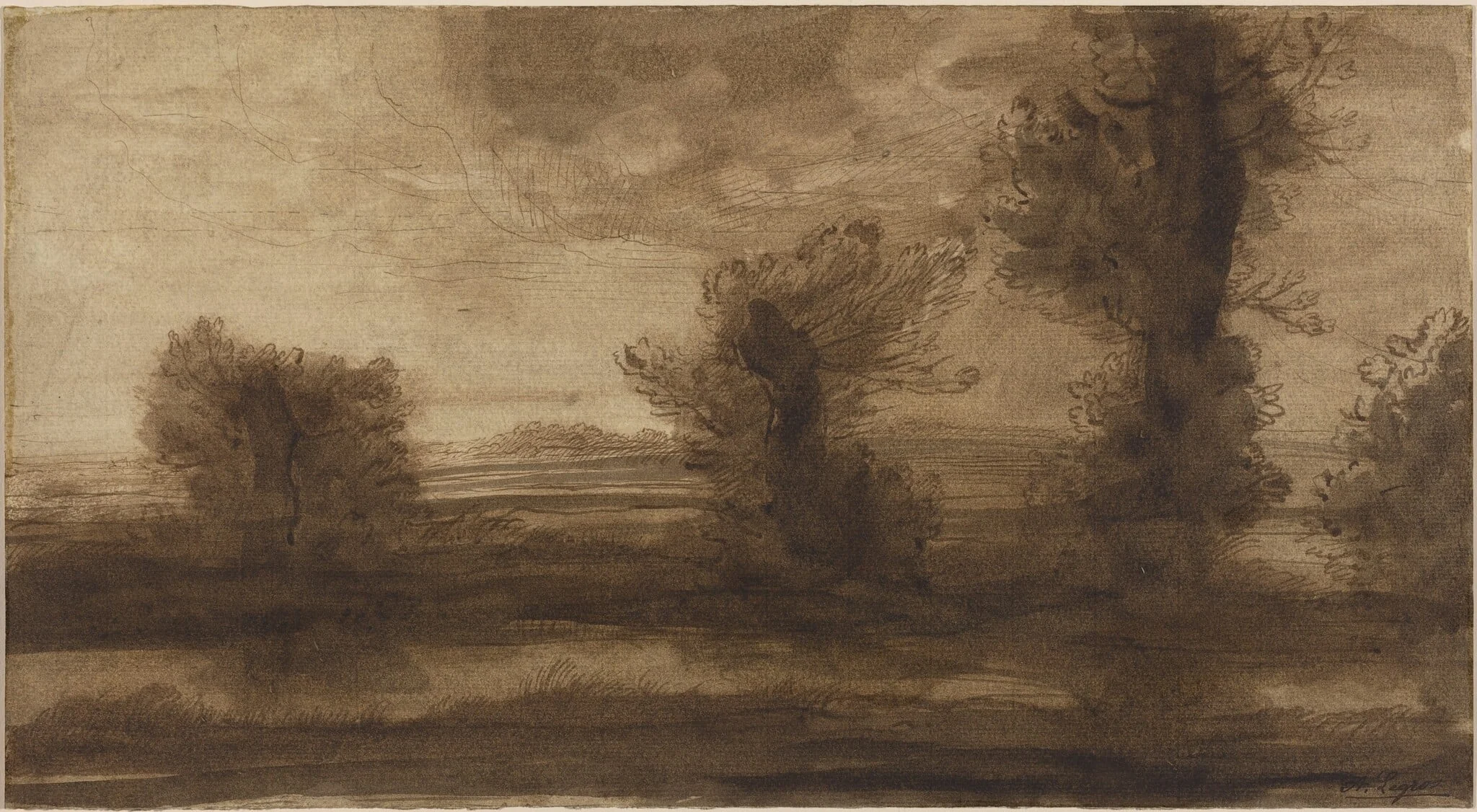 In the Marshes, detail