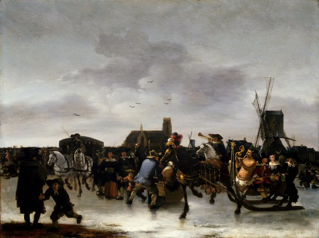 A Skating Scene, by Egbert van der Poel
