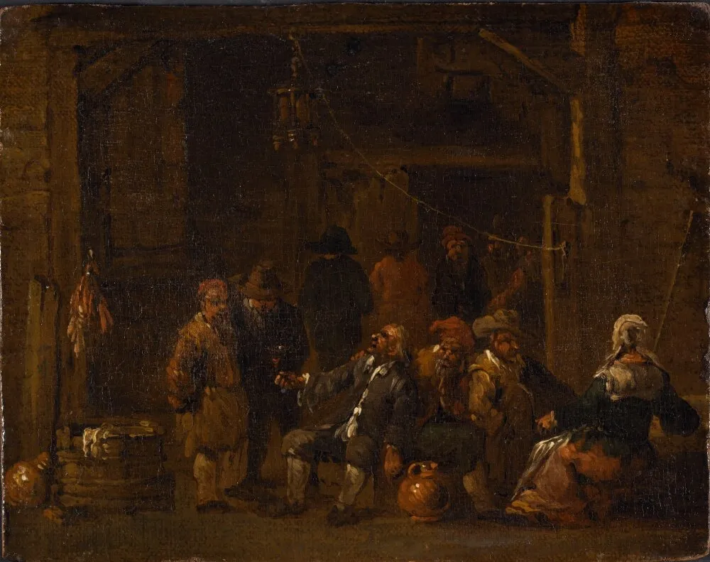 Krogscen, by Egbert van Heemskerck, oil, 1649